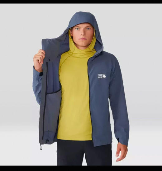 大螺母 户外休闲轻量化 弹力 连帽夹克外套 WT866 商品图1