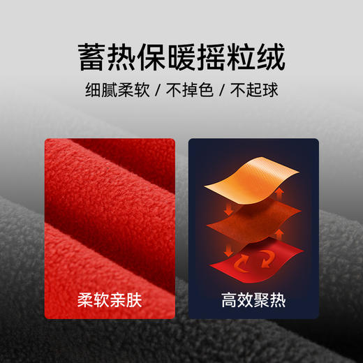 伯希和户外抓绒帽子男防风骑行摇粒绒脖套跑步冷帽防风围脖女 商品图4