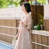 西子/新桥恋人重工刺绣立体浮雕感侧拉链松紧腰连衣裙/CQTJ016 商品缩略图1