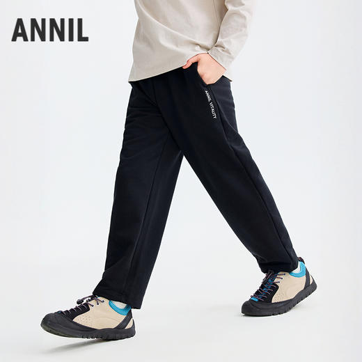 男女童全腰针织单裤秋季新款安奈儿童装小程序专享EM536543 商品图0