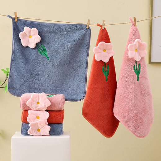 棉之初花朵小方巾（250611） 商品图8