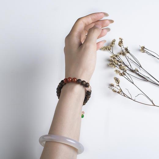 xy0553沉香+南红吉祥好运手串 商品图10