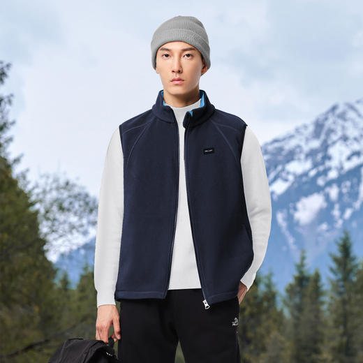 伯希和户外抓绒衣女摇粒绒马甲男休闲背心外套冲锋衣内胆运动上衣 商品图1