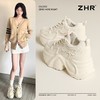 ZHR则则【8cm厚底】内增高小白鞋女百搭显高休闲鞋柔软轻便运动鞋 商品缩略图9