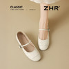 ZHR银色玛丽珍鞋女2025新款夏季法式圆头平底小皮鞋软底单鞋女 商品缩略图1