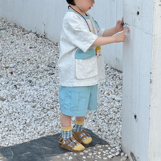 裁缝学苑TQ173圆领T恤松紧腰短裤套装纸样儿童休闲两件套童装样板 商品图5