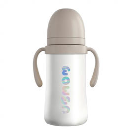 【积分兑换】韩国UBMOM 316不锈钢防逆流保温吸管杯(330ml)6m+（门店清样）