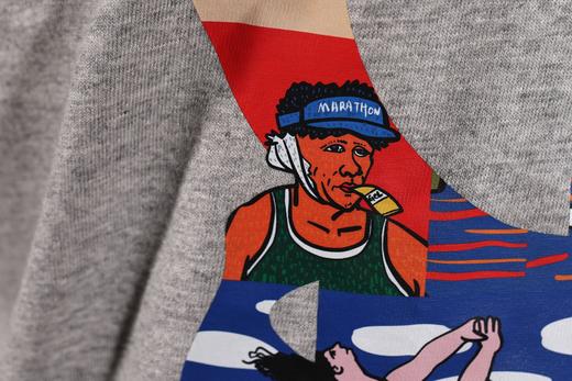 严素纯棉TEE,跑步即艺术纯棉休闲TEE ,短袖棉T恤 宽松,舒适,全棉,日常, 严素态度 商品图8