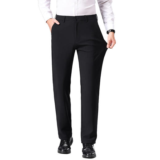 罗蒙春秋款男士休闲西裤直筒商务通勤上班百搭男士长裤子 商品图8