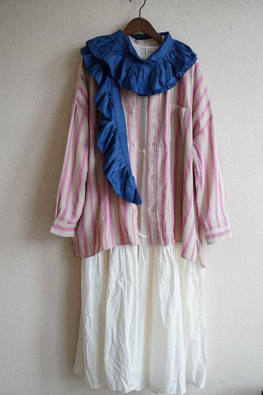 Antiquites ichi2色竖纹衬衫 商品图5