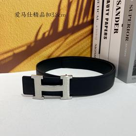 【爱马仕】双面进口小牛皮，搭配精品扣，宽度3.8cm，时尚大方，百搭单品。