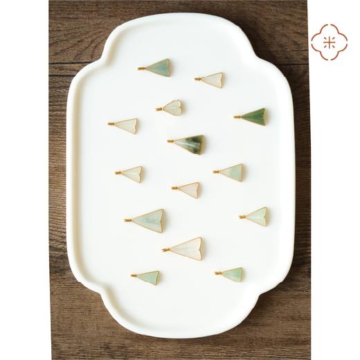 米马饰物 18K金包镶 天然冰种翡翠飞机吊坠 冰润通透 一飞冲天 商品图4