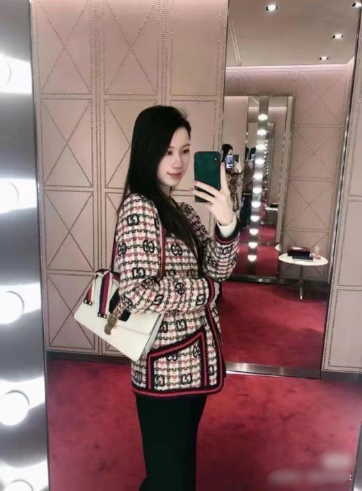 Gucci 中号 白色 牛皮 塞尔维亚 丝巾包 商品图2