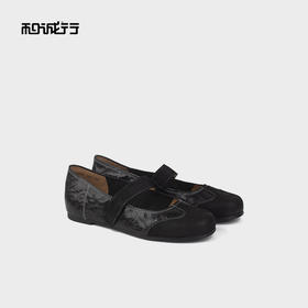 和诚行2025秋季新款时尚真皮平底轻便百搭浅口休闲鞋0400256