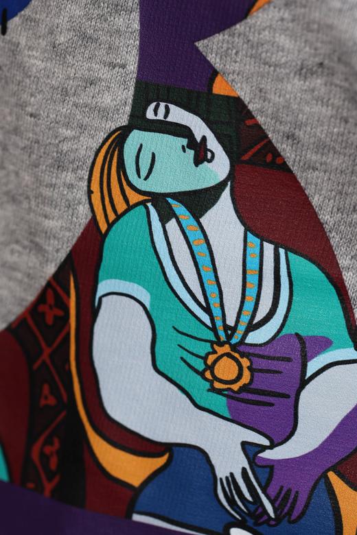 严素纯棉TEE,跑步即艺术纯棉休闲TEE ,短袖棉T恤 宽松,舒适,全棉,日常, 严素态度 商品图9