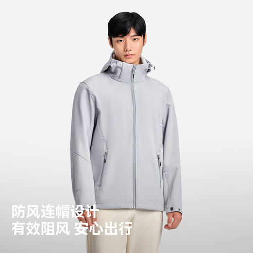 【风盾】伯希和软壳衣男新款户外防风运动外套修身透气夹克上衣女 商品图2