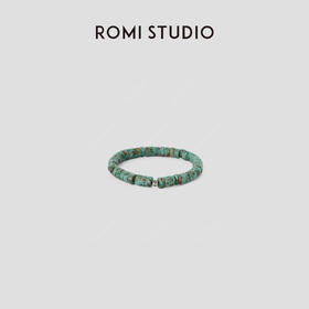 ROMI STUDIO 铜合金手链 “青铜色感”简约绿石手饰品RWCAP34855