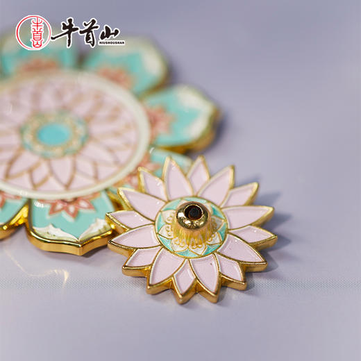 牛首山文创莲花香插分层磁吸冰箱贴线香底座南京旅游纪念品礼物 商品图2