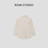 ROMI STUDIO“复古美学”弹力细纹灯芯绒面宽松翻领衬衫RWCAS65507 商品缩略图1
