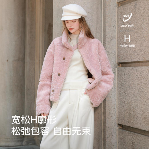 【社群秒杀】【可机洗懒人皮草】三彩2025冬季新款仿麂皮双面穿毛毛外套M 商品图2