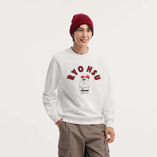 森马×RYO艺术家系列卫衣男时髦潮流绣花情侣装冬季上衣宽松休闲 商品图2