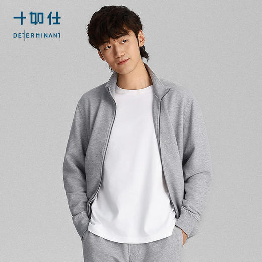 秋冬针织保暖立领可再生毛圈夹克外套-OW05-04 商品图2