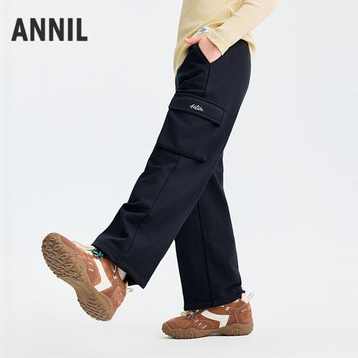 男女童全腰针织单裤秋季新款安奈儿童装小程序专享EM536541 商品图1