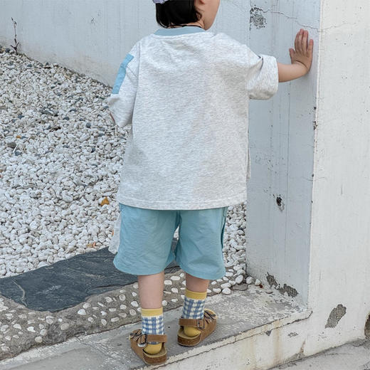 裁缝学苑TQ173圆领T恤松紧腰短裤套装纸样儿童休闲两件套童装样板 商品图6