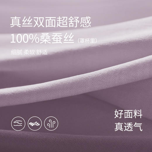 金三塔金三塔里外桑蚕丝轻薄裸感无钢圈文胸柔软透气亲肤内衣女  NZFFD301/NZFFD201 商品图4
