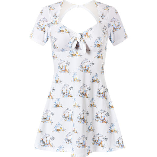 sisia2025新款泳衣女高级感连体保守遮肚显瘦海边度假泡温泉泳装 商品图10