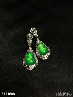 玻璃种木那艳绿葫芦吊坠【5171608】具体价格微信咨询