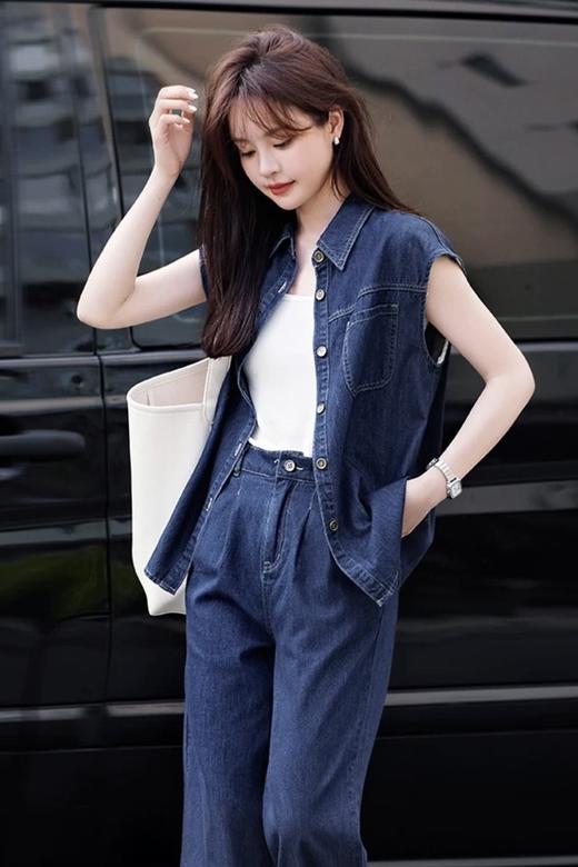 HAYES 水洗丹宁衬衫长裤牛仔套装 21107 商品图1