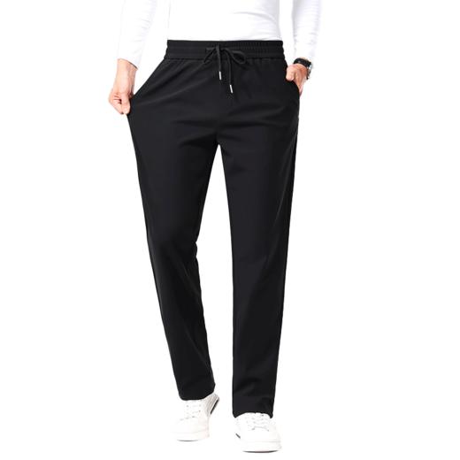 罗蒙春秋款男士时尚后袋拉链袋休闲裤上班通勤日常百搭长裤子 商品图5