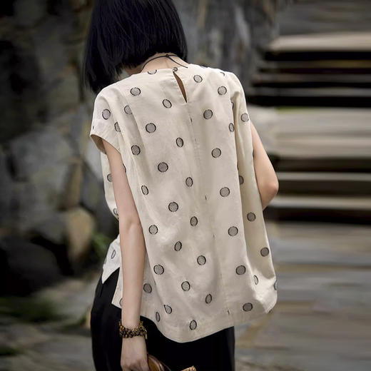 裁缝学苑AQ530连肩无袖小衫纸样亚麻套头衫女装上衣打版裁剪样板 商品图1