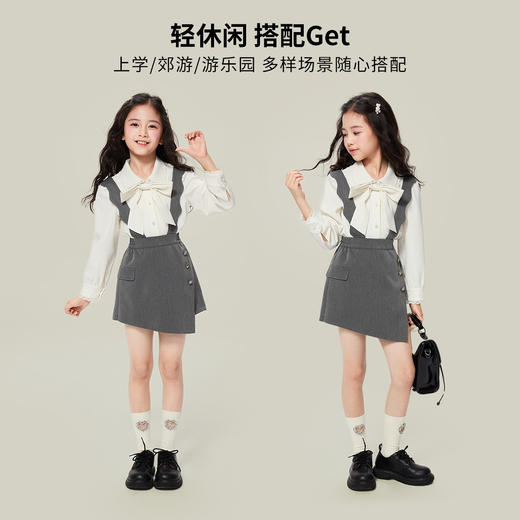 蝴蝶结娃娃领套装 商品图2