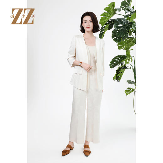 佐尔美中国风假两件气质时尚提花上衣外套女M43SY09 商品图2