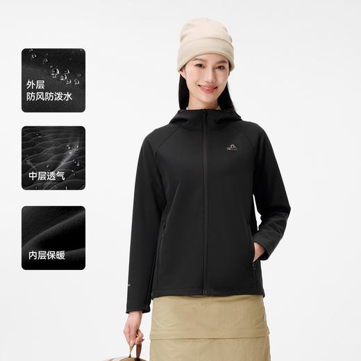 伯希和户外骑行风衣女25新款防风轻量透气收腰外套冲锋衣内胆外套 商品图1