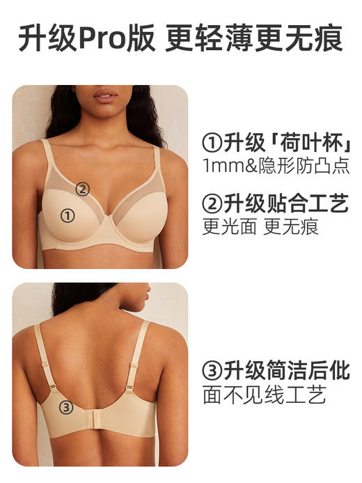 【光面新主张Pro版】遐无痕内衣女薄包容全罩杯大胸显小文胸 商品图4
