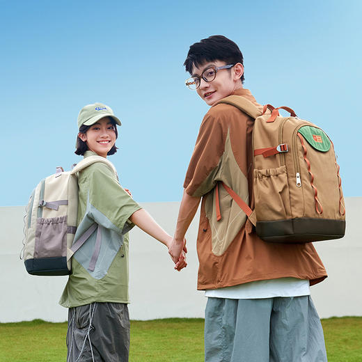 EOSY壹鹿童ins学院风休闲双肩包轻便大容量防水EO44 商品图7