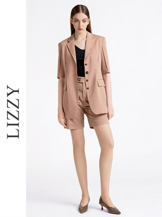 LIZZY简约百搭气质帅气老钱风通勤修身西装中裤7874 商品图2