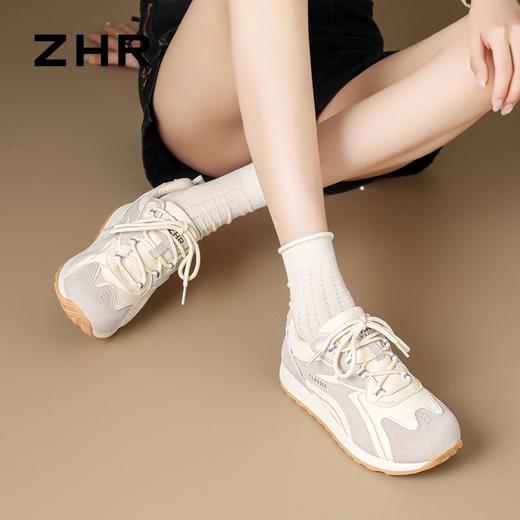 ZHR平底低跟阿甘鞋芭蕾风德训鞋2025秋季户外百搭透气运动休闲鞋 商品图5