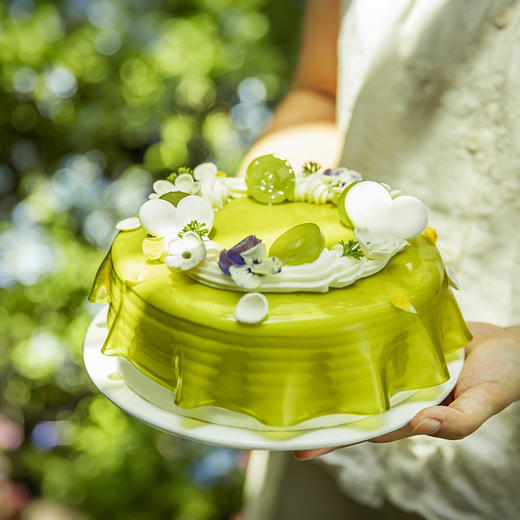 【青提苏打】青提茉莉椰子多层夹心生日蛋糕成都镜面蛋糕配送 商品图0