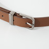ROMI STUDIO天然牛皮纹复古银扣女士休闲咖色腰带RWCLP33644 商品缩略图1