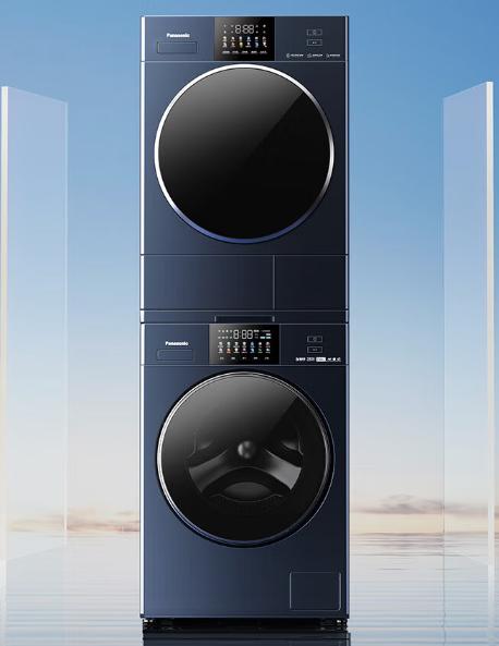 8月内购松下洗烘套装 天幕蓝 XQG100-E186 + NH-ER185 （10KG+10KG） 商品图0