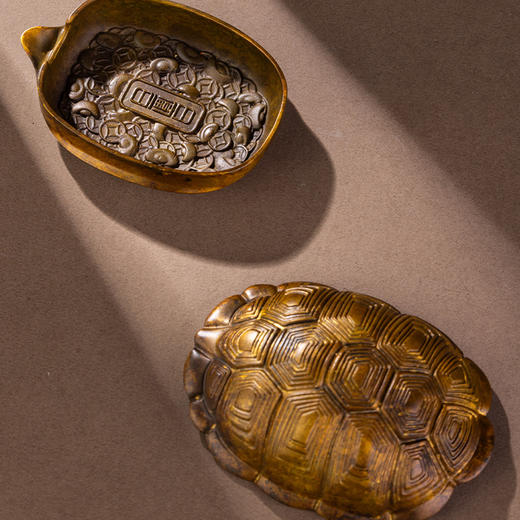 【预售】朱炳仁铜 “作品名：富甲一方”烟灰缸 收纳  商品图2