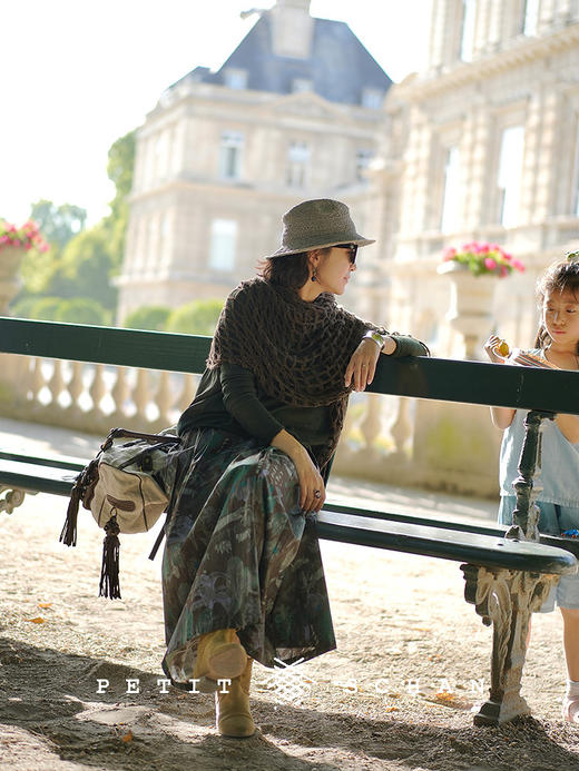 PETIT SCHAN小闪 CLO#890 fayun 法云 云朵羊绒系列羊绒真丝拼接手工染色长袖套头衫 商品图2