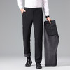 【加绒保暖】罗蒙男士秋冬款加绒商务风休闲裤舒适直筒百搭上班通勤长裤子 商品缩略图1
