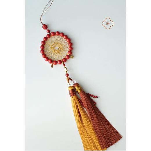 米马饰物 手工编织朱砂捕梦网 挂于窗前或床前  招财纳吉好梦相伴 商品图4