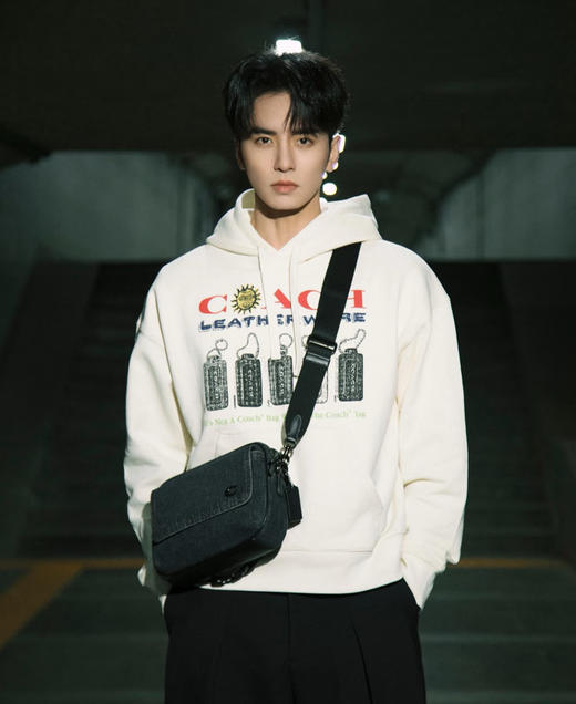 𝐂𝐇情侣款老花米白印花连帽卫衣815 商品图0