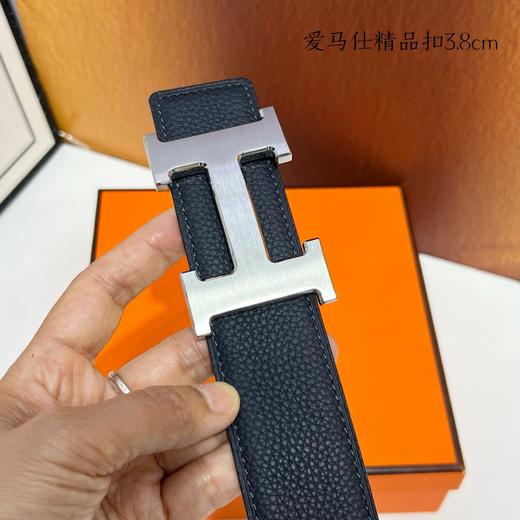 【爱马仕】双面进口小牛皮，搭配精品扣，宽度3.8cm，时尚大方，百搭单品。 商品图3
